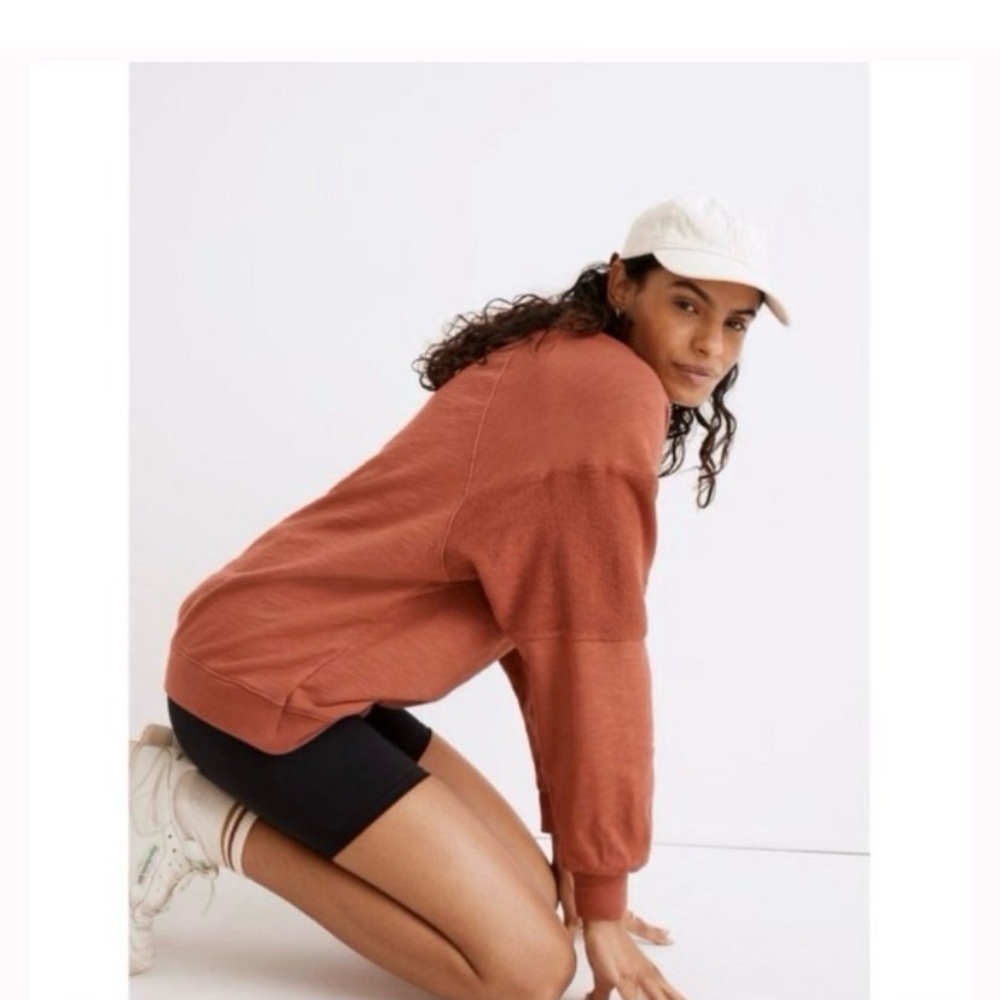 MADEWELL Burnt Orange Boho Crewneck Sweatshirt - Picture 4 of 11